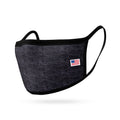 Kids Face Mask for Boys Girls Children Cotton Cloth Double Layer Masks Washable Reusable age 3 to 7 Made in USA-Heather Dark Grey-