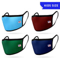 4 Pack Kids Size Face Masks Comfort Fit Double Layer Washable Reusable Made in USA-PACK C-