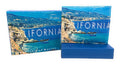 100 LOT Printed Designs Bifold Wallets In Gift Box Cash Card Id Slots Mens Womens Youth Wholesale-CALIFORNIA COAST-