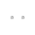 Empire Cove 14K Gold Sterling Silver Dipped Jewelry Cubic Zirconia Stud Earrings-SILVER-