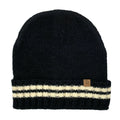 Empire Cove Winter Knit Striped Beanie-Black-