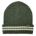 Empire Cove Winter Knit Striped Beanie-Olive-