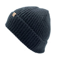 Empire Cove Womens Ribbed Knit Cuff Beanie-Black-