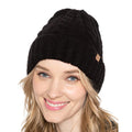 Empire Cove Winter Cable Knit Cuff Beanie-Black-
