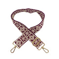 Empire Cove Shoulder Purse Bag Guitar Straps Crossbody Handbag Adjustable-Aztec Burgundy-