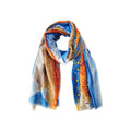Empire Cove Womens Scarf Scarves Shawl Wraps Brush Stroke Print Sarong Cover Ups-Blue-