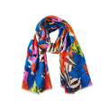 Empire Cove Womens Scarf Scarves Wraps Watercolor Floral Sarong Beach Cover Ups-Blue-