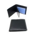 Empire Cove VIP Classic Genuine Leather Slim Bifold Wallets Side Flip ID-Black-