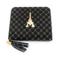 Empire Cove Stylish Printed Bifold Wallets for Women Ladies Teens Card Holder-Black-