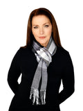 Casaba Warm Winter Scarves Scarf Wraps Classic Plaid Womens Mens Unisex-Black Plaid Classic-