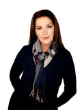 Casaba Warm Winter Scarves Scarf Wraps Classic Plaid Womens Mens Unisex-Wine Plaid Classic-