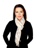 Casaba Warm Winter Scarves Scarf Wraps Classic Plaid Womens Mens Unisex-Pink-Dual Tone-Plaid-