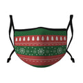 Casaba Face Masks Adult Kids Sizes Fun Cute Holiday Christmas Cotton Poly Adjustable Washable Reusable-Adult-Festive Tree-