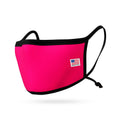 Kids Size Adjustable Face Mask for Children Boys Girls Cloth Double Layer Masks Washable Reusable Made in USA aged 3 to 7-Hot Pink-