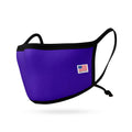 Kids Size Adjustable Face Mask for Children Boys Girls Cloth Double Layer Masks Washable Reusable Made in USA aged 3 to 7-Purple-