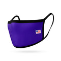 Kids Face Mask for Boys Girls Children Cotton Cloth Double Layer Masks Washable Reusable age 3 to 7 Made in USA-Purple-