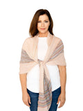 Casaba Womens Winter Scarves Scarf Wraps Shawls Plaid Style Great Gifts-Pink-Multi Stripes-