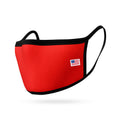 Kids Face Mask for Boys Girls Children Cotton Cloth Double Layer Masks Washable Reusable age 3 to 7 Made in USA-Red-