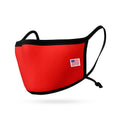 Made in USA Face Mask Adjustable Ear Filter Pocket Washable Reusable Double Layer Masks Cotton Cloth Blend-Red-