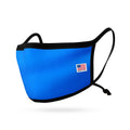 Kids Size Adjustable Face Mask for Children Boys Girls Cloth Double Layer Masks Washable Reusable Made in USA aged 3 to 7-Royal Blue-