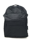 Backpack Rucksack Sack Bag School Work Travel Luggage Multi Pockets Padded Straps 12 X 16inch-Black-