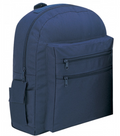 Backpack Rucksack Sack Bag School Work Travel Luggage Multi Pockets Padded Straps 12 X 16inch-Navy Blue-