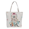 Empire Cove Designer Printed Cotton Canvas Tote Bags Reusable Beach Shopping-Dreamcatcher Print-