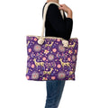 Empire Cove Designer Printed Cotton Canvas Tote Bags Reusable Beach Shopping-Deer Print-