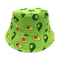 Empire Cove Fruit Designs Bucket Hat Reversible Fisherman Cap Women Men Summer-Avocado-