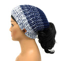 Empire Cove Knit Ponytail Beanie Womens Winter Warm-Navy-