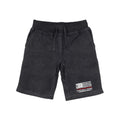 RAPDOM TS6 Fleece Gym Shorts Thin Red Line USA Flag-Heather Charcoal-Small-