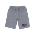 RAPDOM TS6 Fleece Gym Shorts Thin Blue Line USA Flag-Heather Grey-Small-