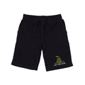 RAPDOM TS6 Fleece Gym Shorts Gadsden Flag Snake Don't Tread on Me-Black-Small-