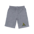RAPDOM TS6 Fleece Gym Shorts Gadsden Flag Snake Don't Tread on Me-Heather Grey-Small-