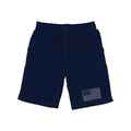 RAPDOM TS6 Fleece Gym Shorts Patriotic Tonal USA Flag-Navy-Small-