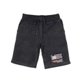 RAPDOM TS6 Fleece Gym Shorts TRL Thin Red Line Not All Heroes Wear Capes-Heather Charcoal-Small-