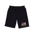 RAPDOM TS6 Fleece Gym Shorts USA Flag Gadsden Snake Don't Tread on Me-Black-Small-