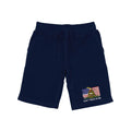 RAPDOM TS6 Fleece Gym Shorts USA Flag Gadsden Snake Don't Tread on Me-Navy-Small-