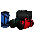 Roll Round 18 Inch Duffle Bags Two Tone Travel Sports Gym Carry-On Luggage-Dark Green/Black-