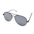 Empire Cove Classic Aviator Sunglasses Metal Frame Mirrored Lens UV Protection-Black/Silver Mirror-