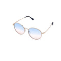 Empire Cove Classic Round Sunglasses Metal Frame Gradient Shades UV Protection-Gold/Black Pink-