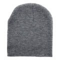 Empire Cove Knit Uncuffed Beanie Hat Cap Warm Winter Men Women Short Toboggan-Heather Grey-