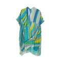 Empire Cove Womens Abstract Print Kimono Shawl Wraps Beach Cover Ups Summer-Green-