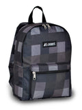 Everest Backpack Book Bag - Back to School Basics - Fun Patterns & Prints-Charcoal/Gray Plaid-
