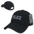 Rapid Dominance Relaxed Relaxed MIL/LE Ripstop Cotton Dad Hats Caps-Police-Black-