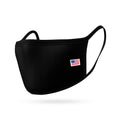 Kids Face Mask for Boys Girls Children Cotton Cloth Double Layer Masks Washable Reusable age 3 to 7 Made in USA-Black-