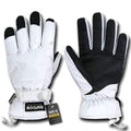 Breathable Winter Water Resistant Tactical Patrol Outdoor Army Gloves-White-Small-