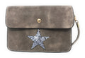 Casaba Crossbody Shoulder Bag Satchel Purse Wristlet Gift For Women Wife Mom-Star-Taupe-