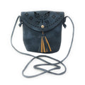Casaba Crossbody Shoulder Bag Satchel Purse Wristlet Gift For Women Wife Mom-Tassle-Navy-
