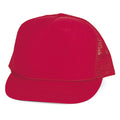 Classic Trucker Baseball Hats Caps Foam Mesh Blank Solid Two Tone Snapback Adult Youth-RED-
